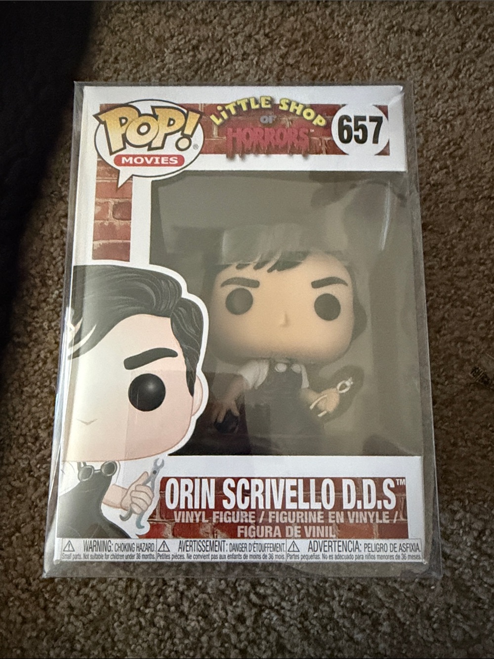 Funko Pop! Orin Scrivello D.D.S. Vinyl Figure - Black, White, Brown